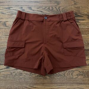 Alder Take A Hike Cargo Shorts in Clay Red L EUC